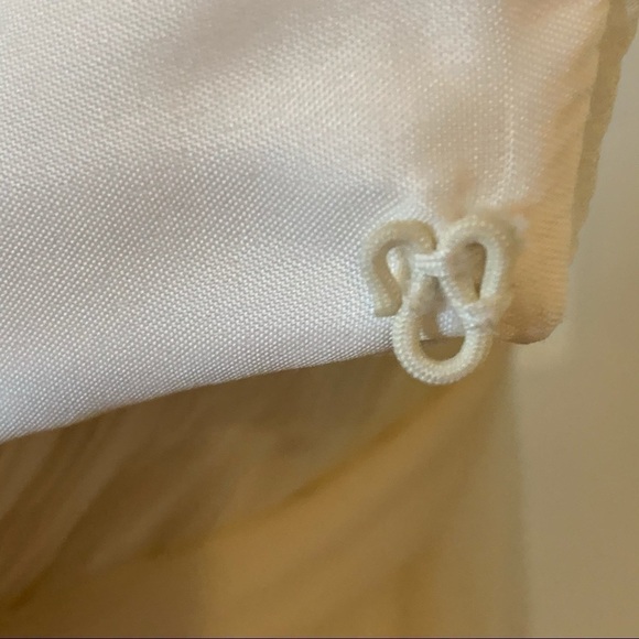 NWT Stunning Priscilla of Boston Cream Halter Wedding Dress Size 2 - Picture 7 of 14